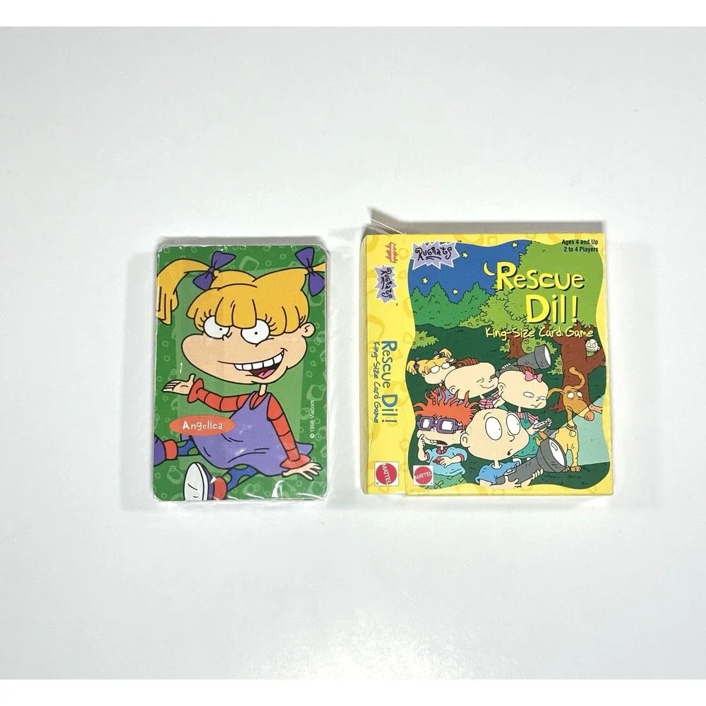 Nickelodeon's Rugrats Rescue Dill King-Size Card Game Mattel 1998 VTG Brand New